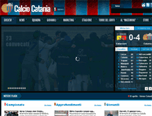 Tablet Screenshot of calciocatania.it